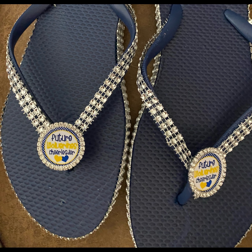 Wolverines Flip Flops